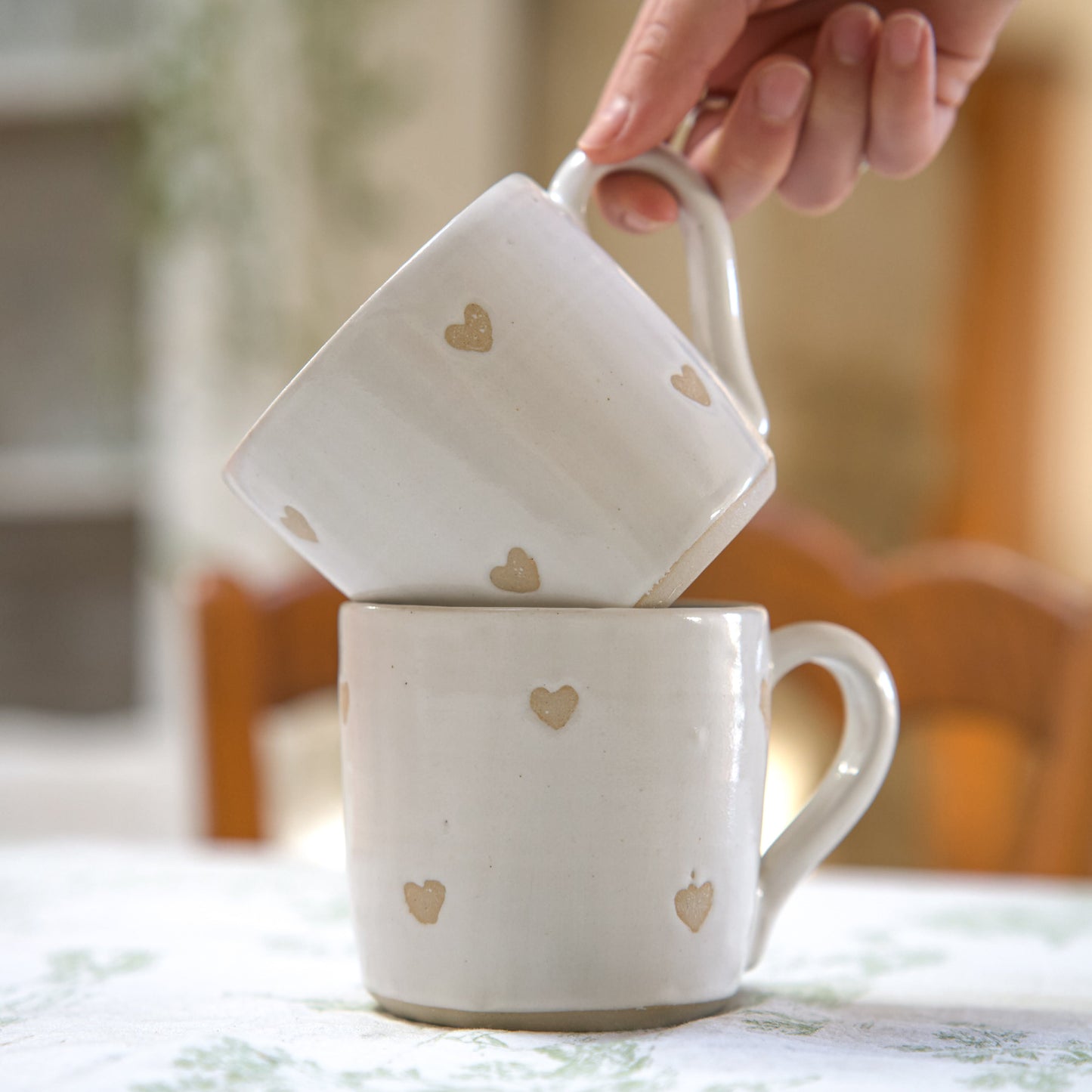 Tasse Coeurs blancs