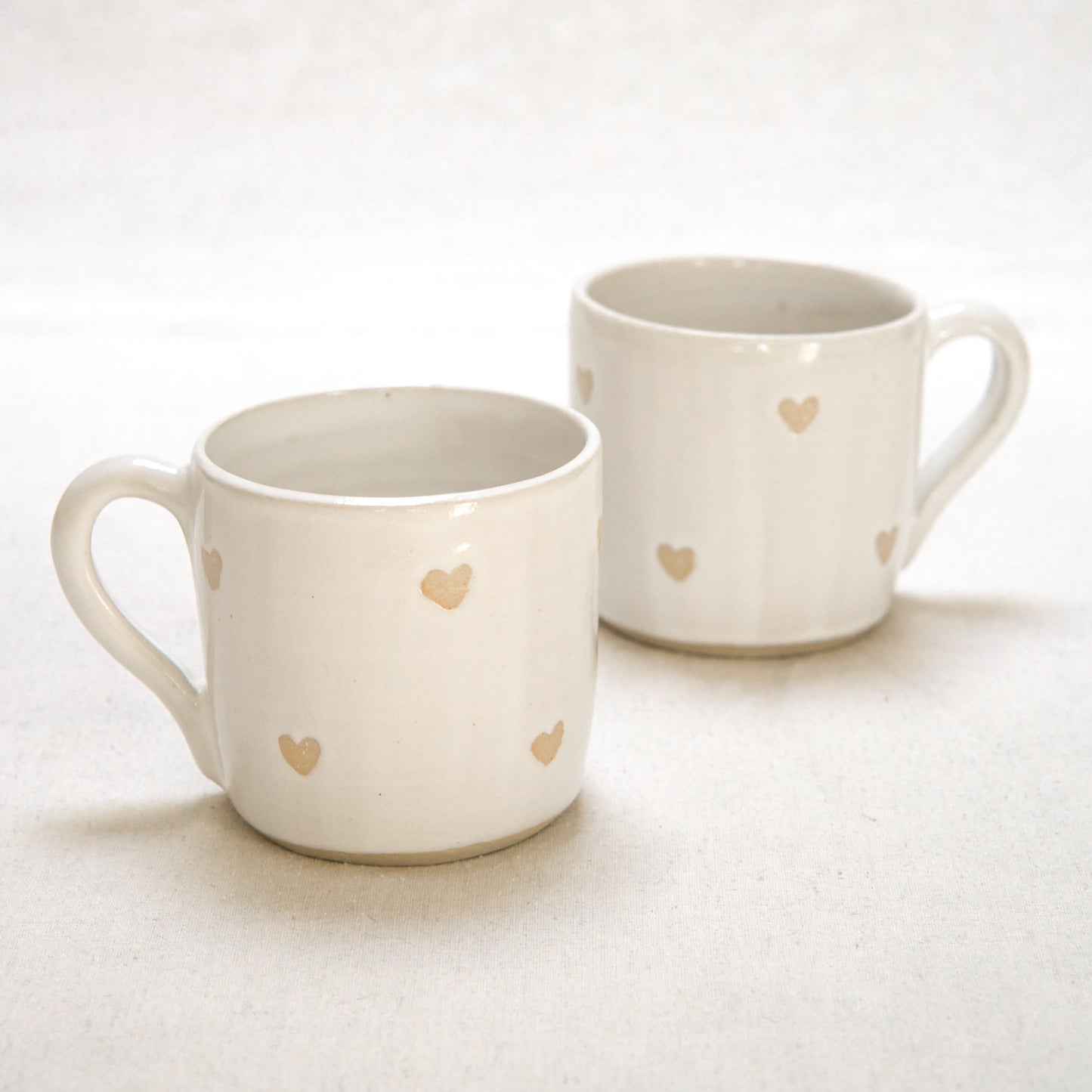 Tasse Coeurs blancs
