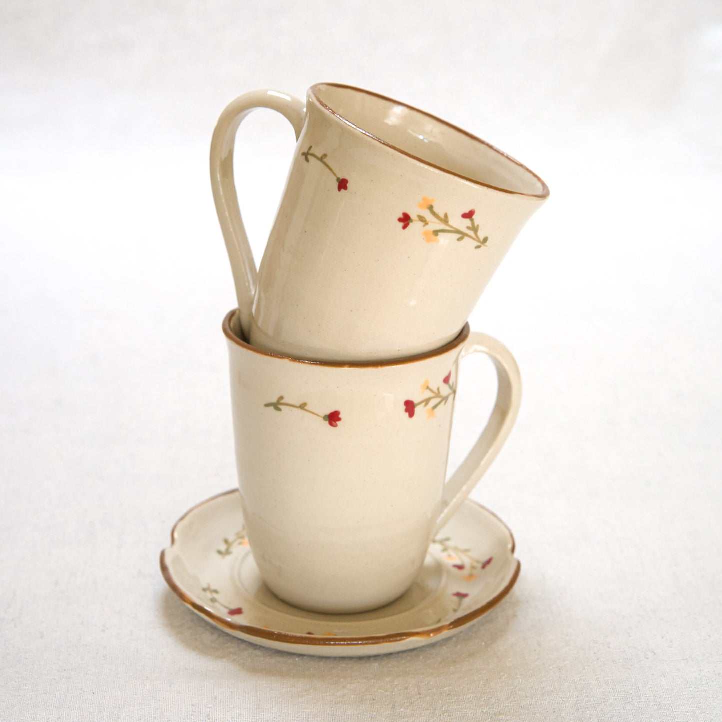 Tasse fleurie - grande