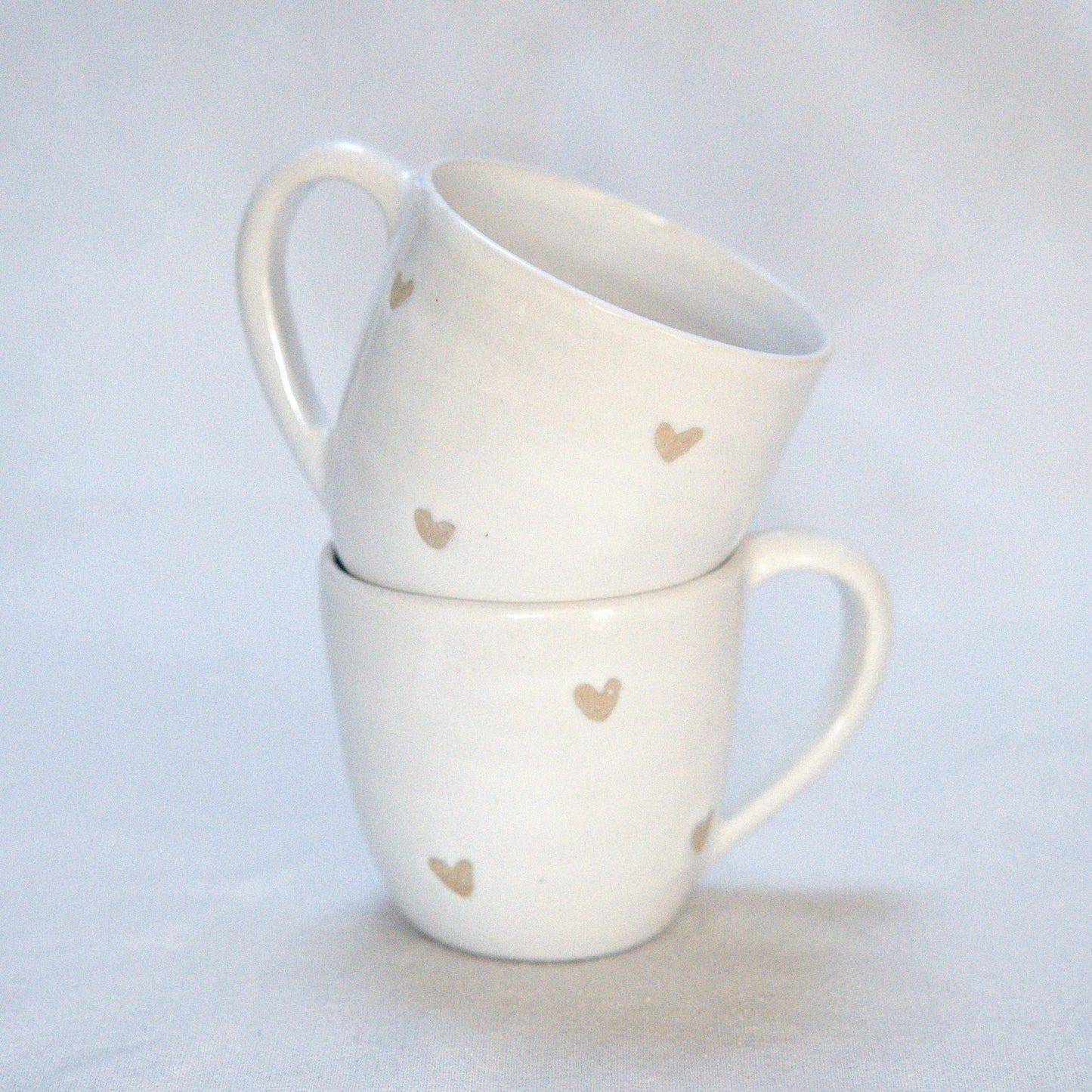 Tasse Coeurs blancs