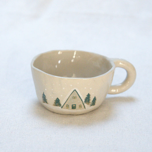 Tasse modelée - Sapin vert