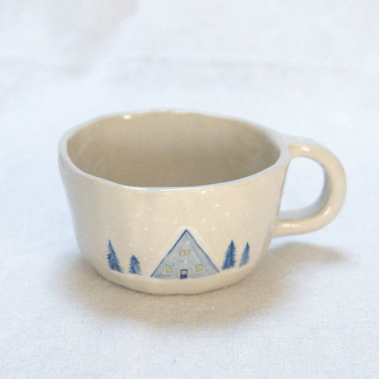 Tasse modelée - Sapin bleu