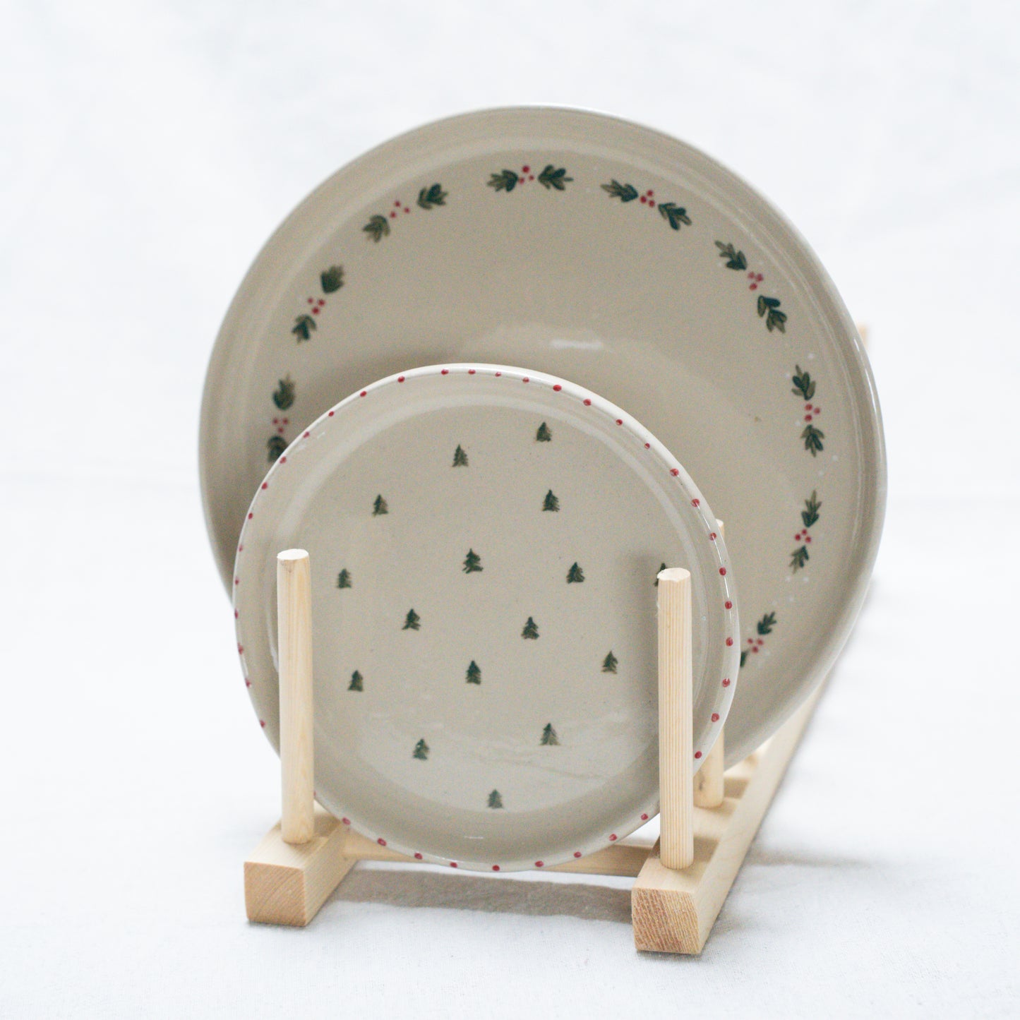 Petite assiette - Sapins