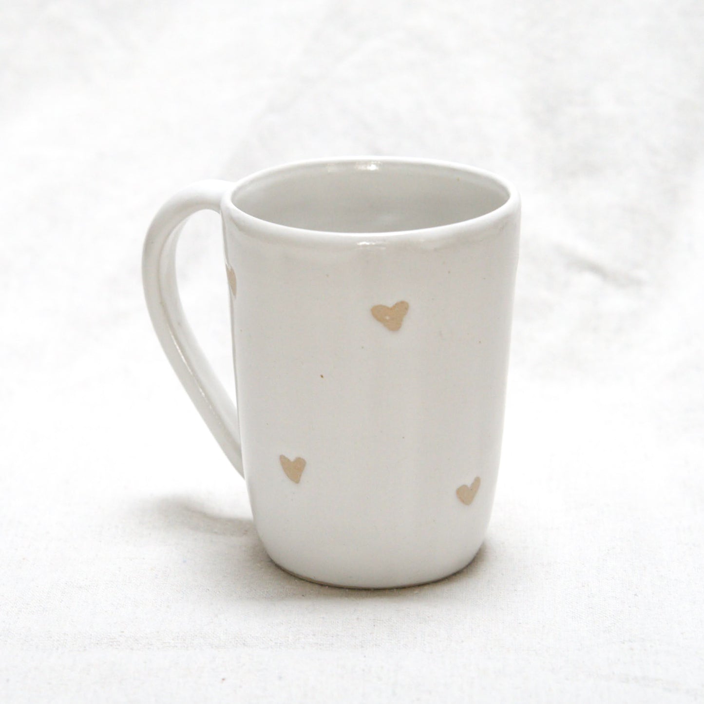 Tasse Coeurs blancs - Grande