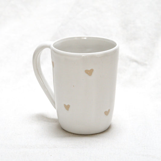Tasse Coeurs blancs - Grande