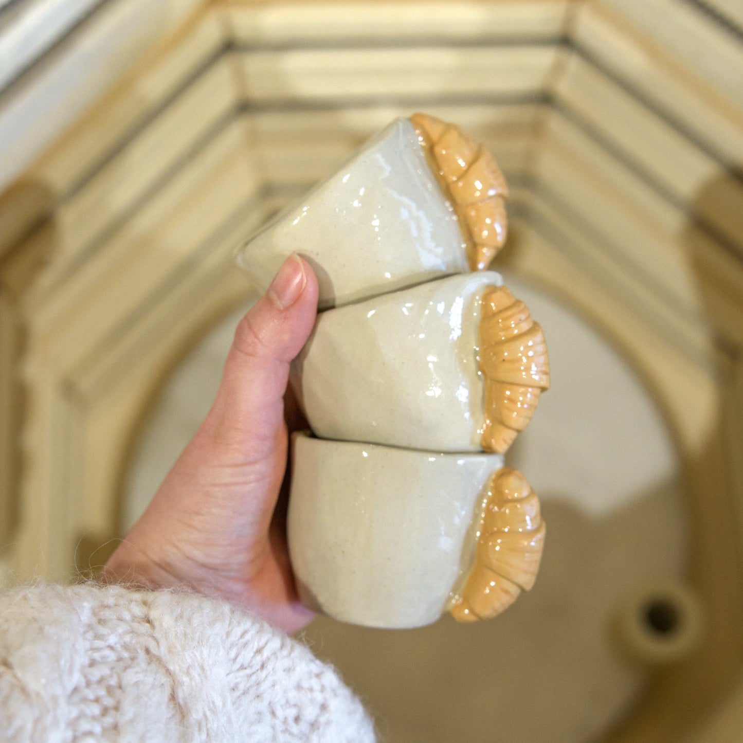 Tasse espresso - Gros croissant