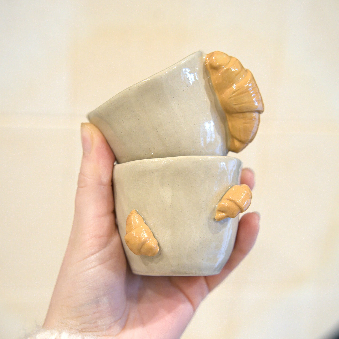 Tasse espresso - Gros croissant