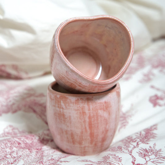 Mug coeur - Rose foncé