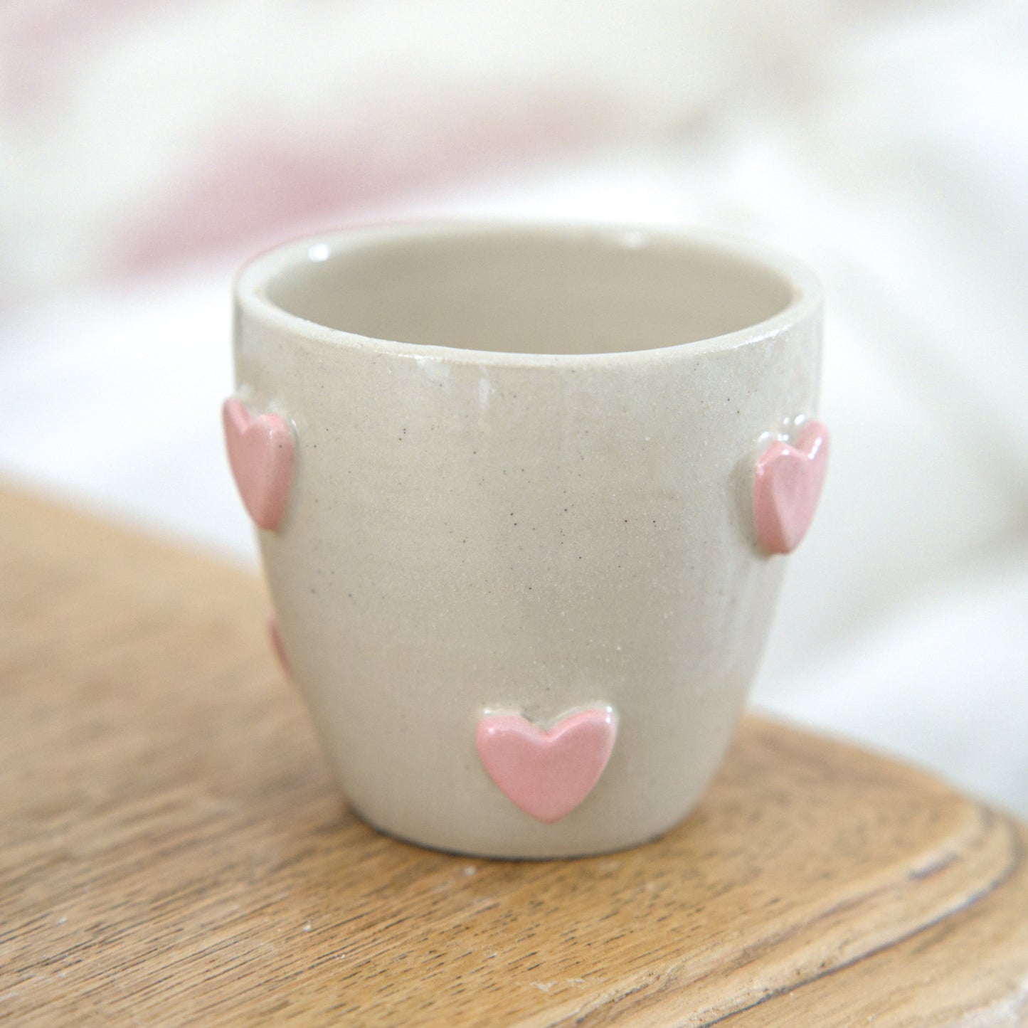 Tasse espresso - Coeurs roses