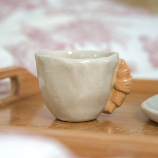 Tasse espresso - Gros croissant