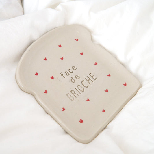 Assiette tartine "Face de brioche"