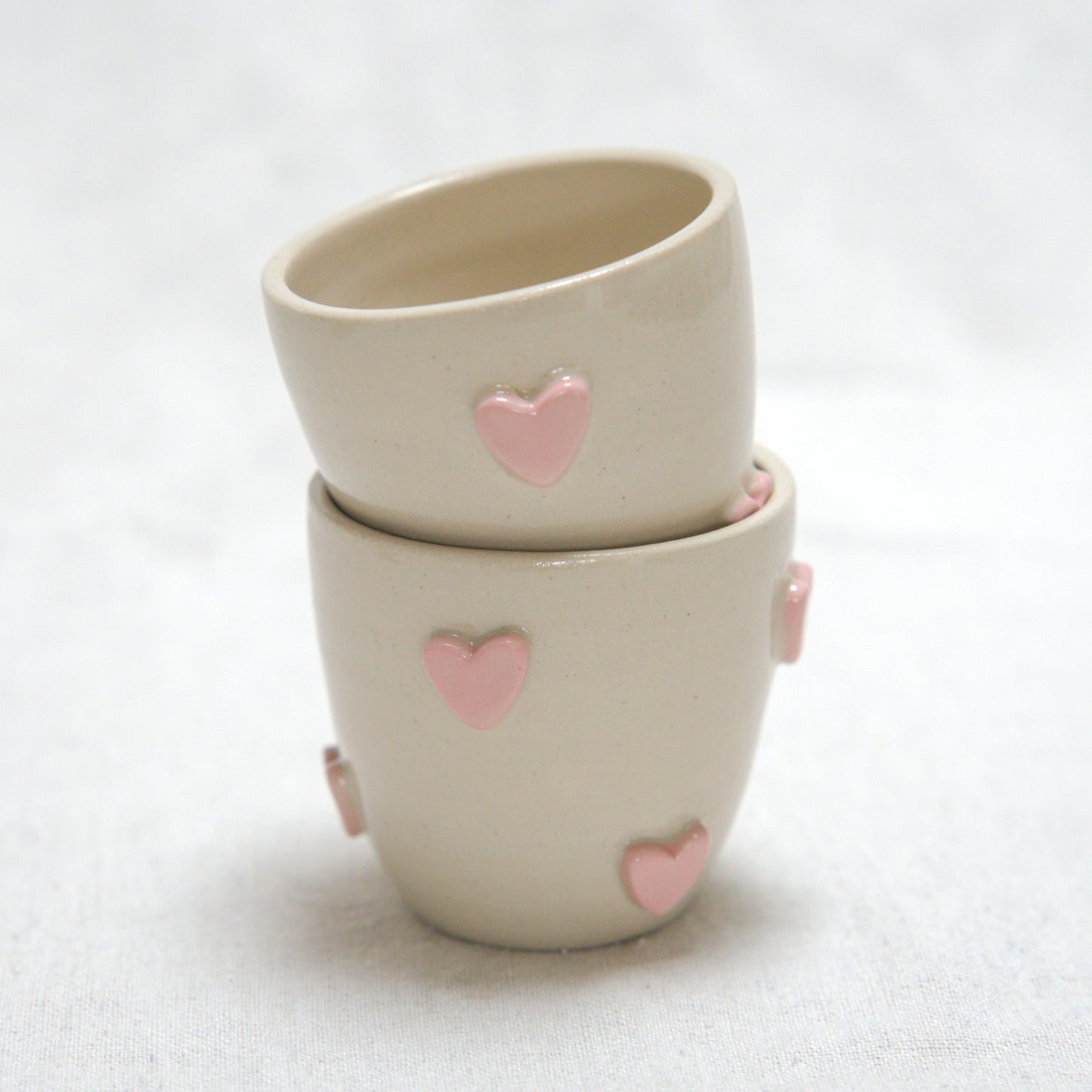 Tasse espresso - Coeurs roses