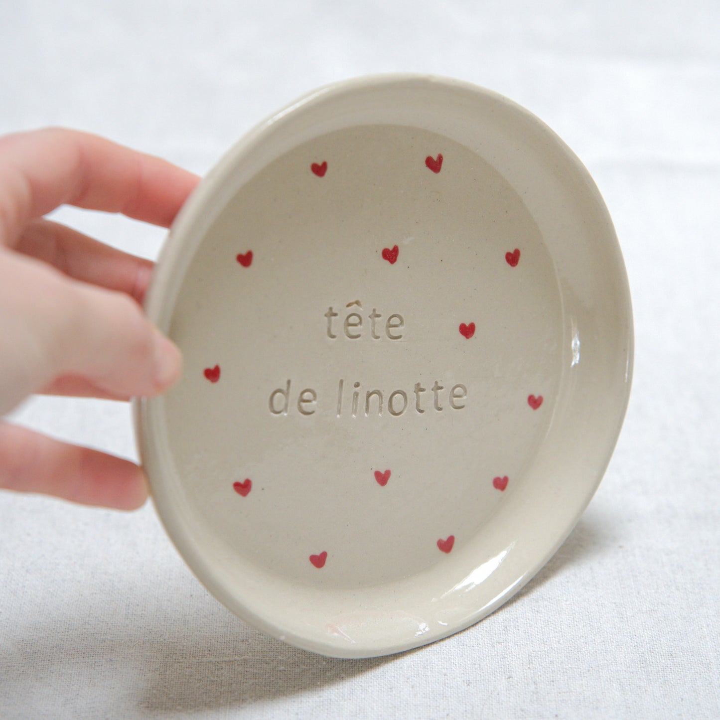 Assiette "Tête de linotte"