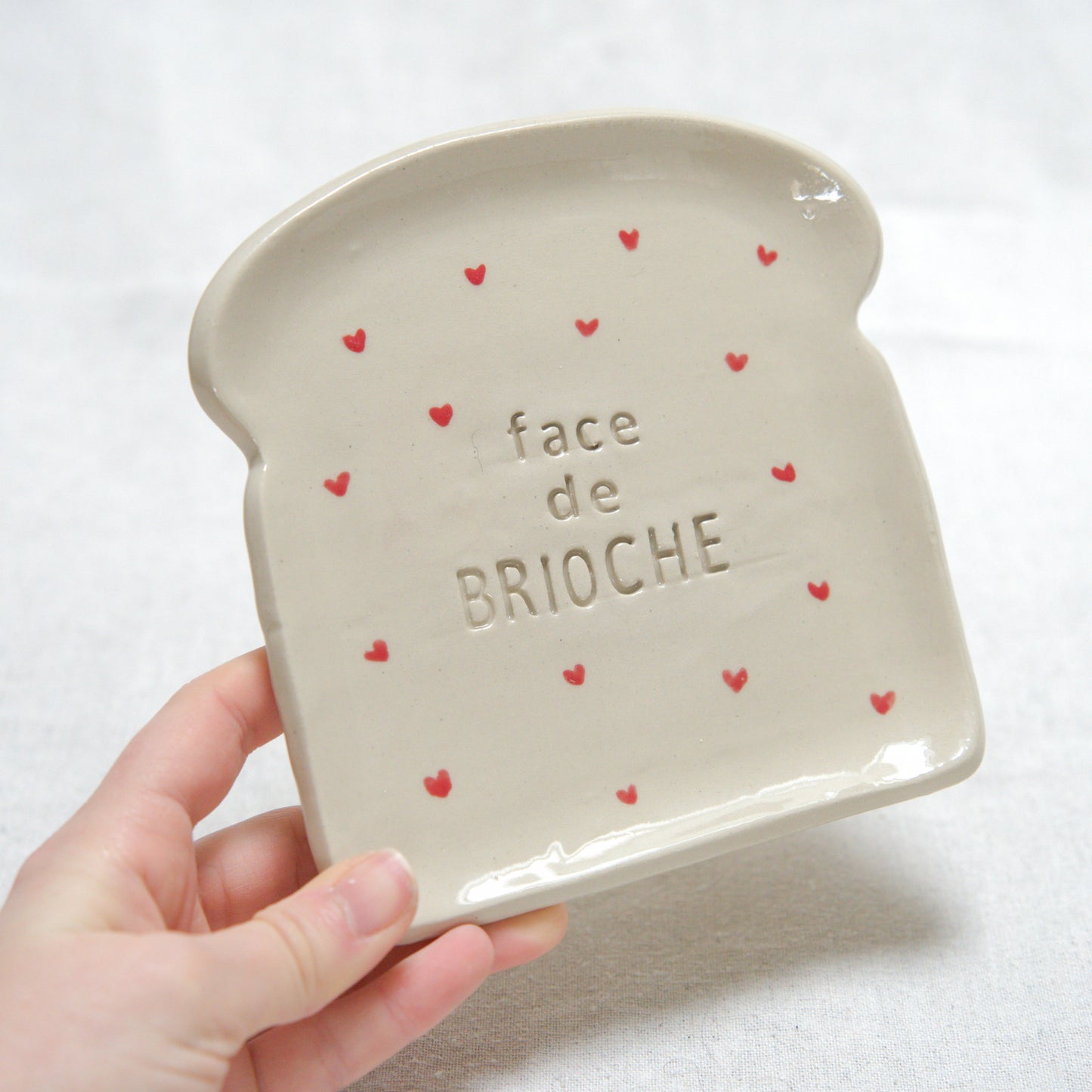 Assiette tartine "Face de brioche"