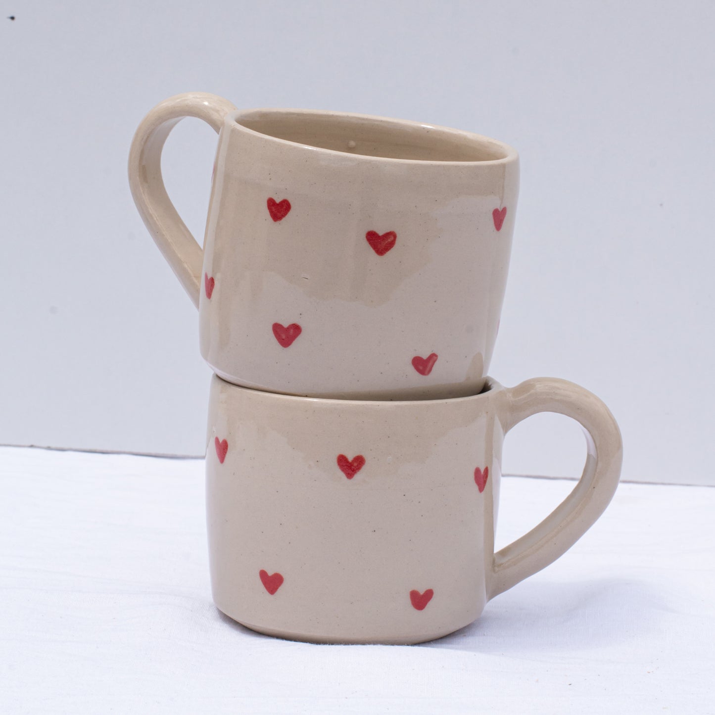 Tasse Coeurs rouges - Moyenne