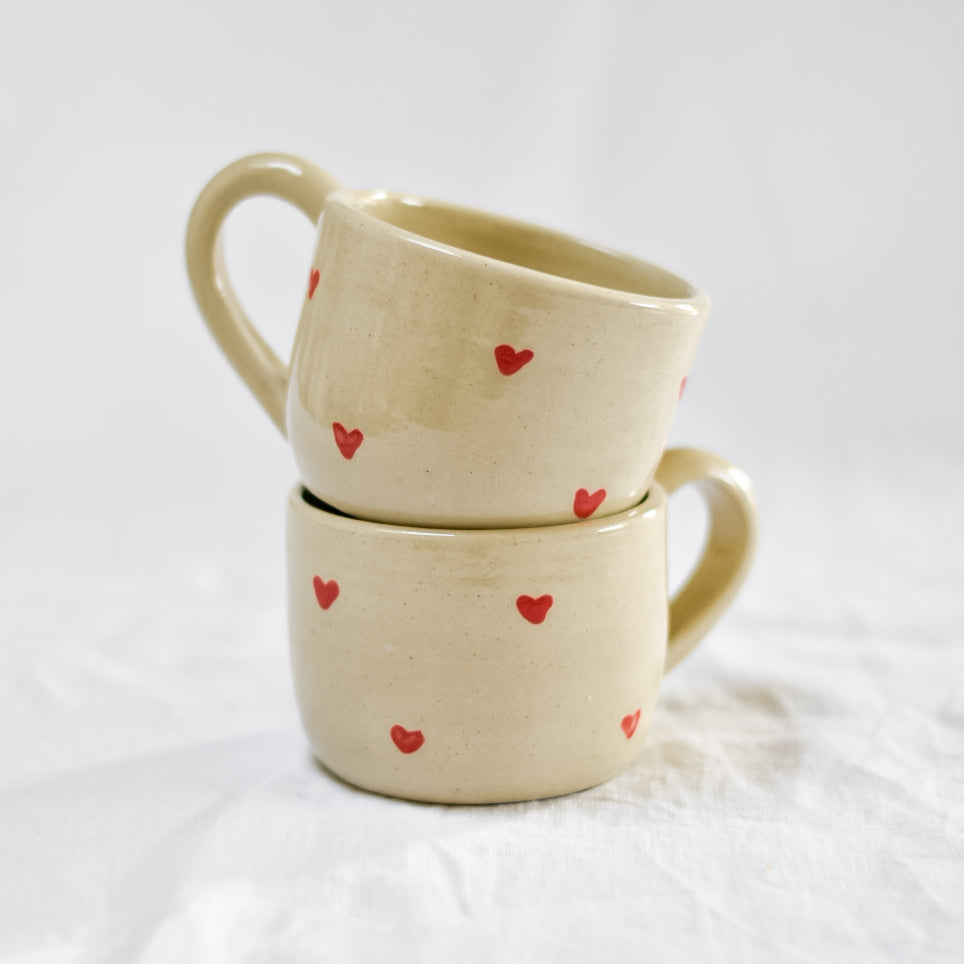 Tasse Coeurs rouges - Petite