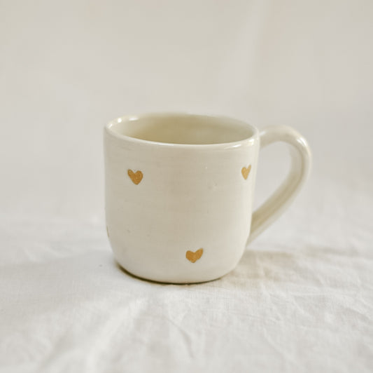 Tasse Coeurs blancs - Moyenne