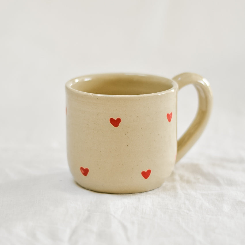 Tasse Coeurs rouges - Moyenne