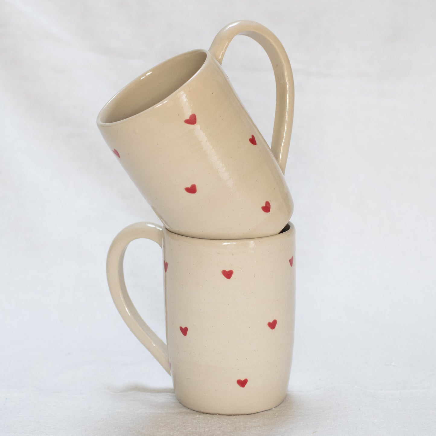 Tasse Coeurs rouge - Grande