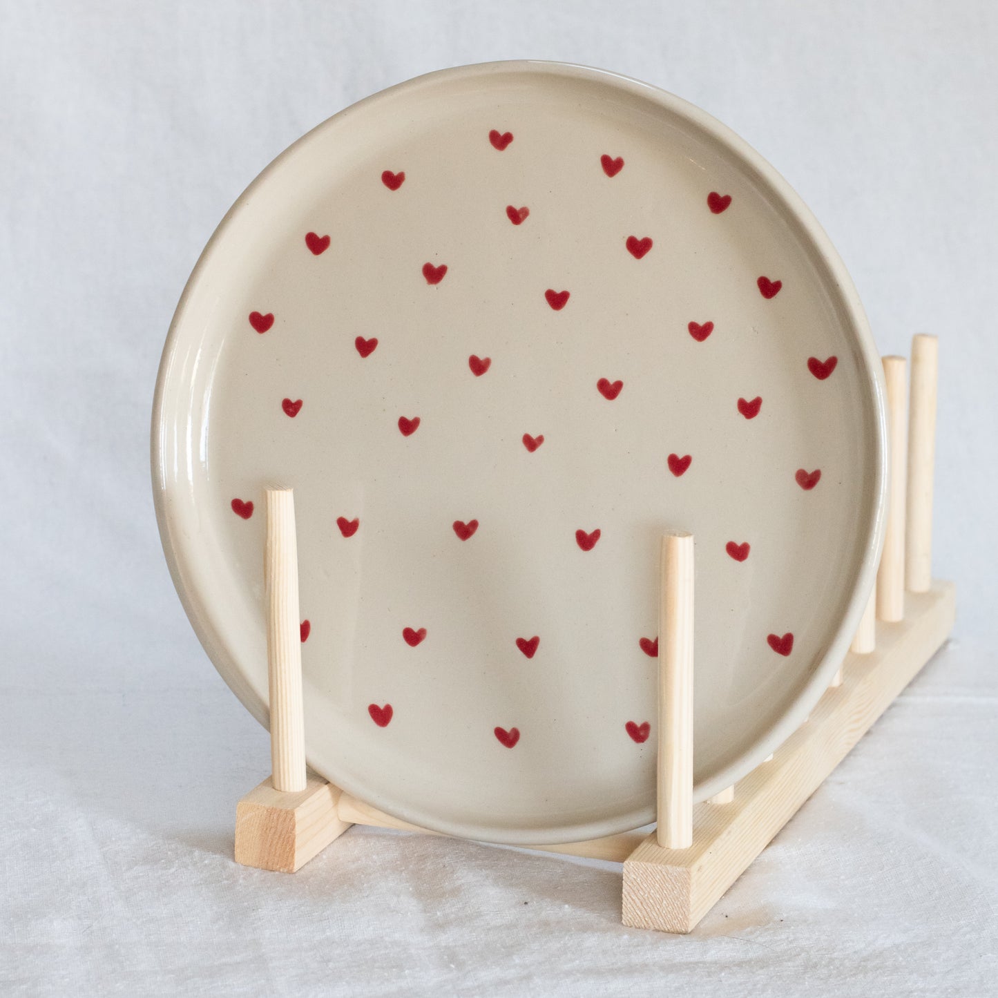 Grande assiette - Coeurs