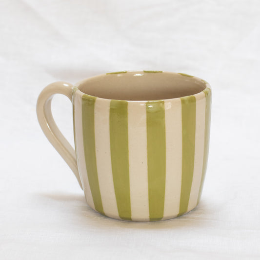 Tasse rayée - Verte