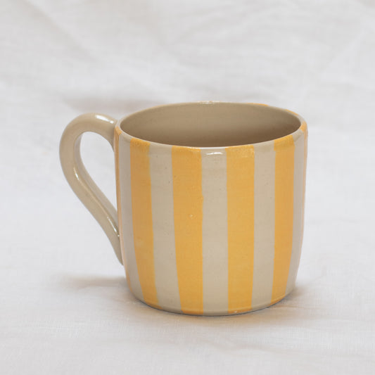 Tasse rayée - Jaune
