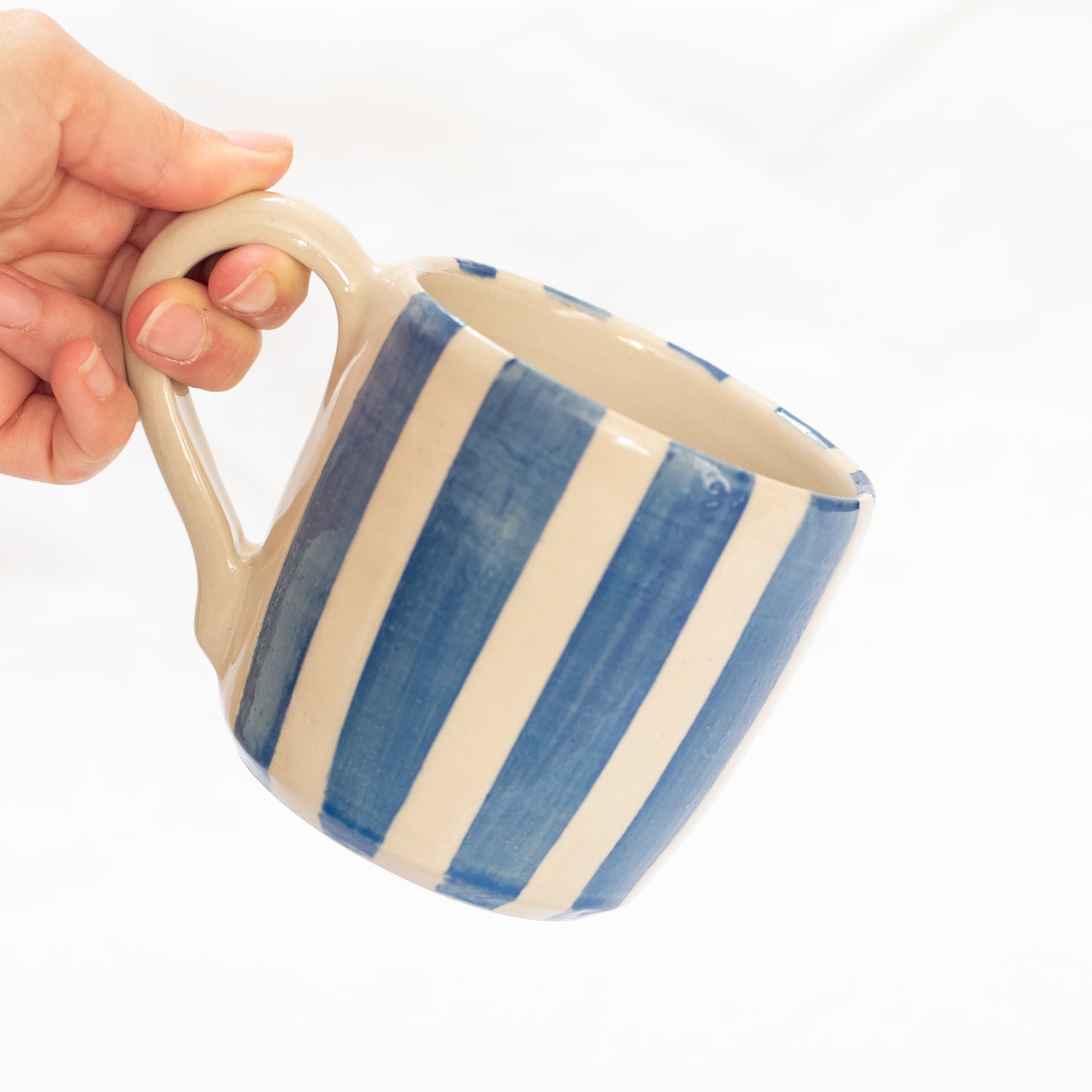 Tasse rayée - Bleue