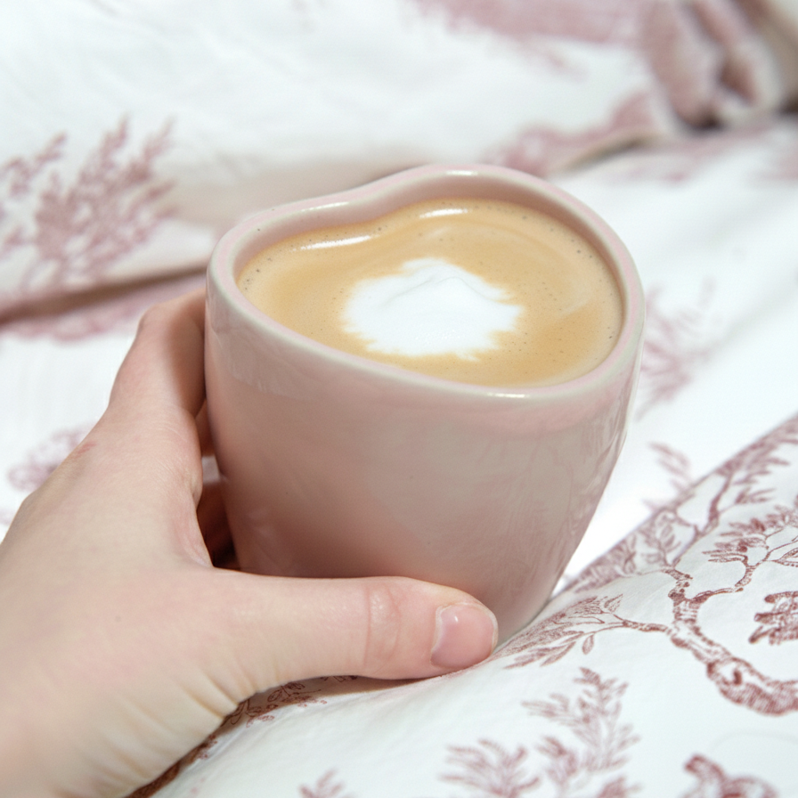 Mug coeur - Rose clair