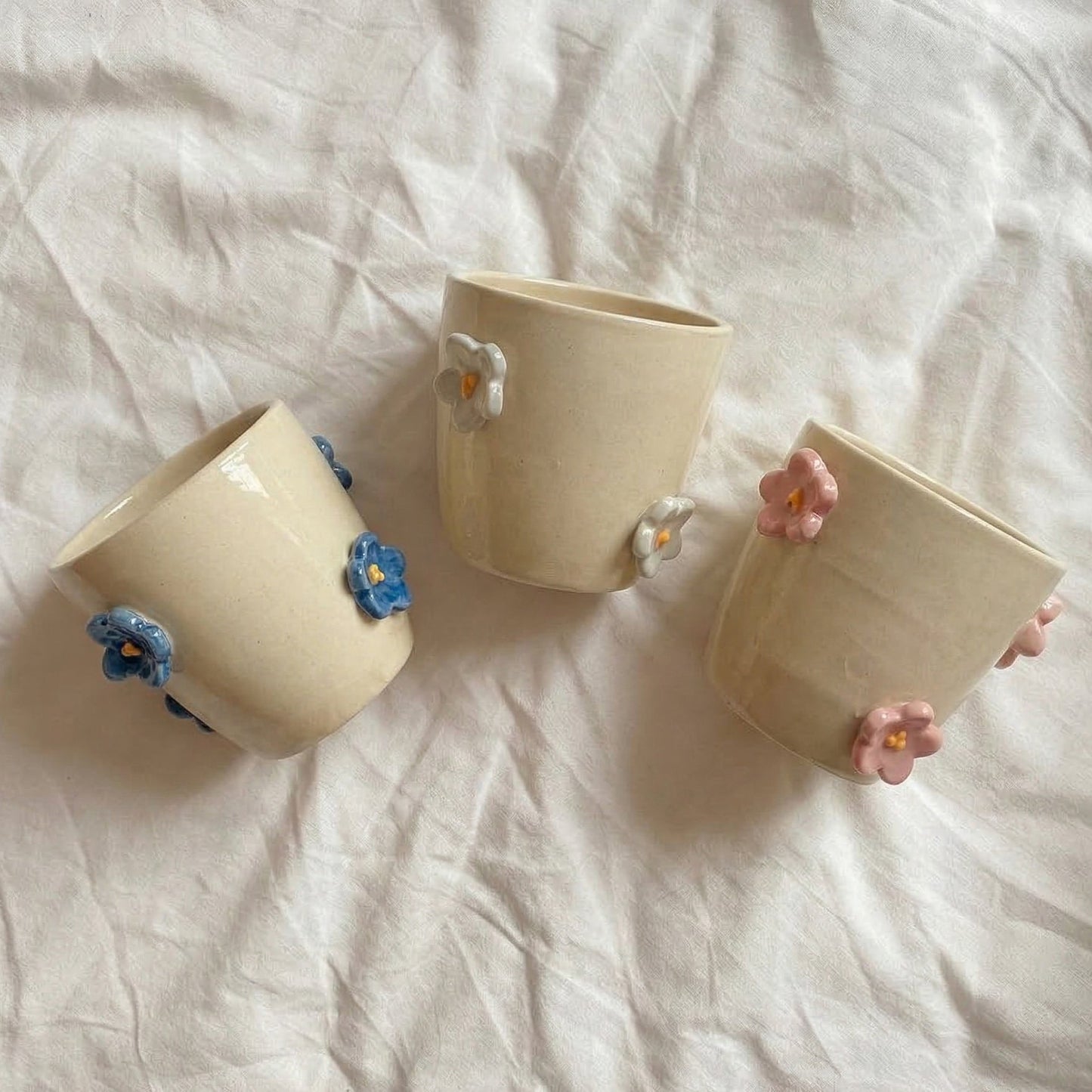 Tasse espresso - Fleurs roses